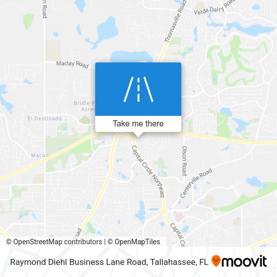 Raymond Diehl Business Lane Road map