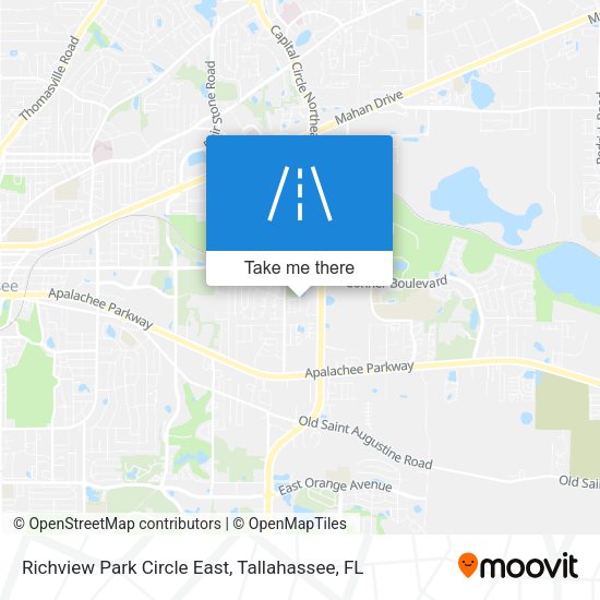 Richview Park Circle East map