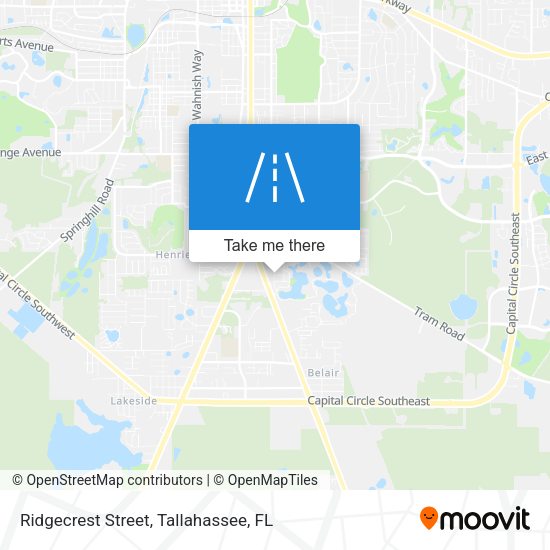 Mapa de Ridgecrest Street