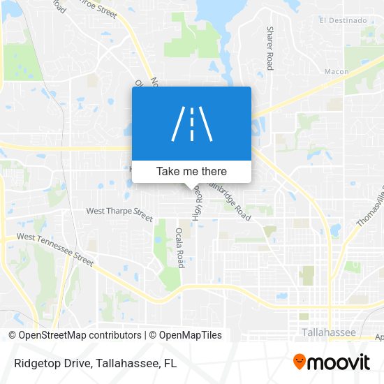 Ridgetop Drive map