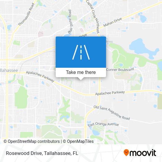Rosewood Drive map