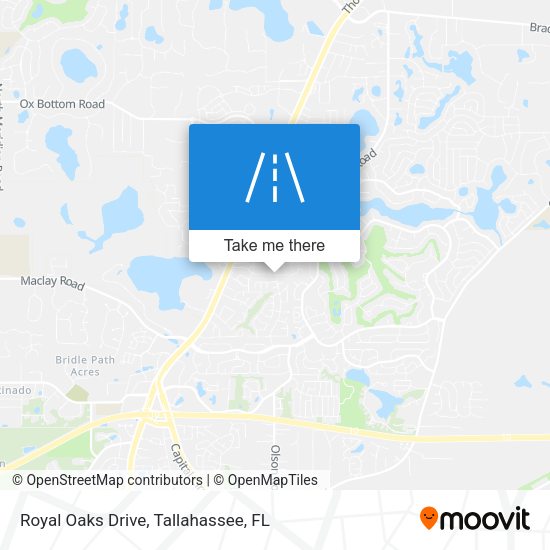 Royal Oaks Drive map