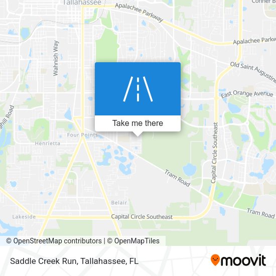 Saddle Creek Run map