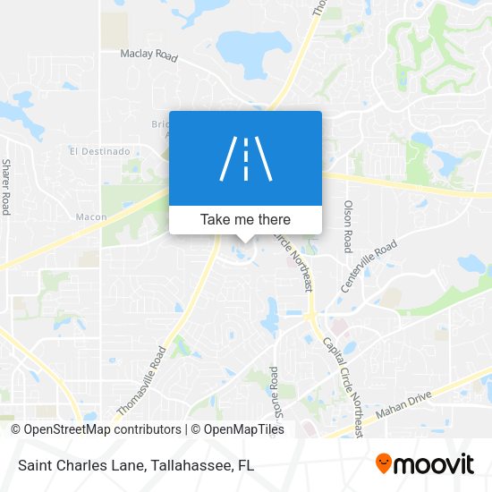 Saint Charles Lane map