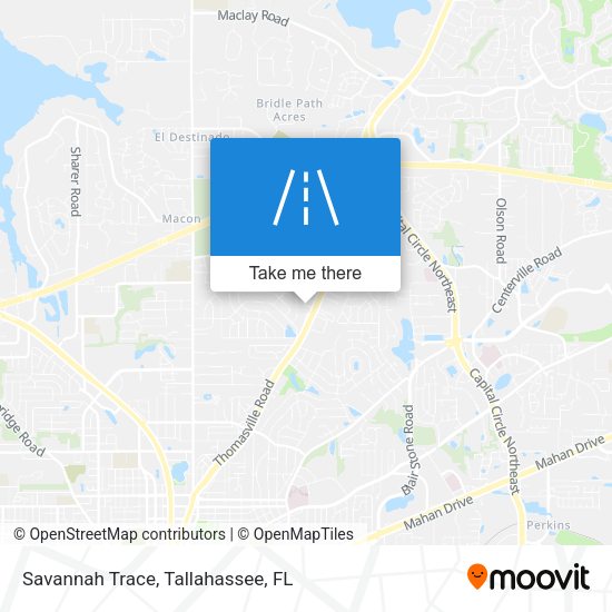 Savannah Trace map