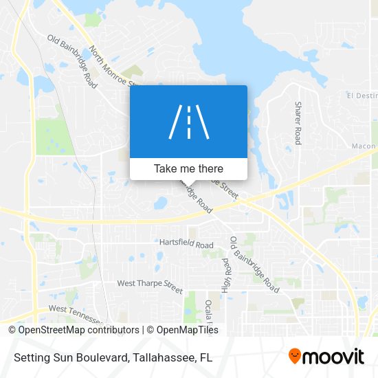 Setting Sun Boulevard map