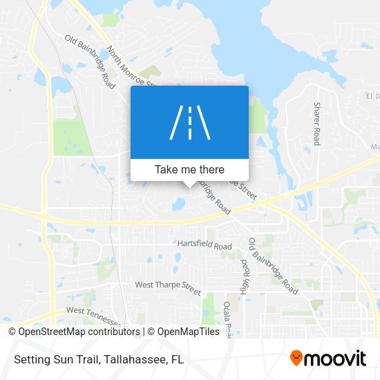 Setting Sun Trail map
