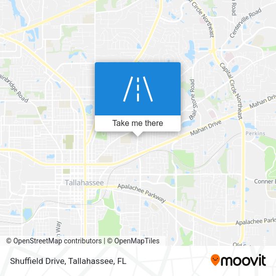 Shuffield Drive map