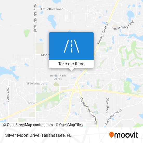 Silver Moon Drive map