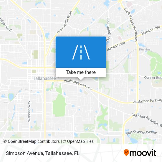 Simpson Avenue map
