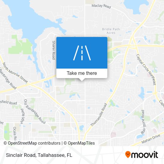 Mapa de Sinclair Road