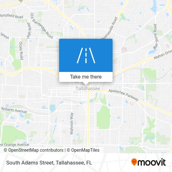 South Adams Street map