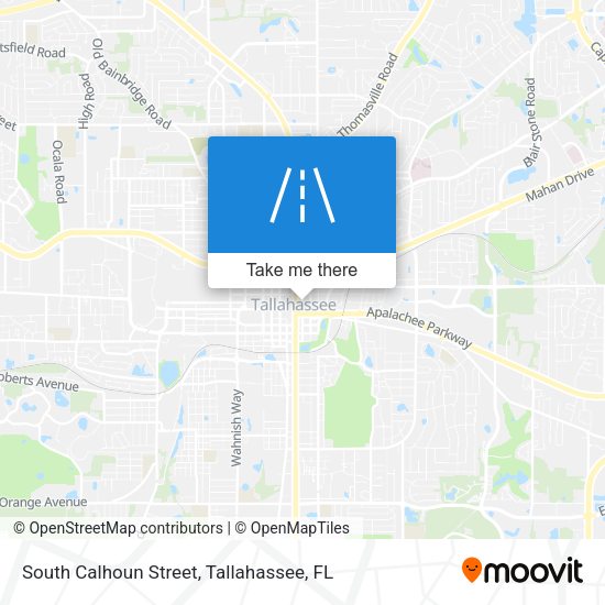 South Calhoun Street map