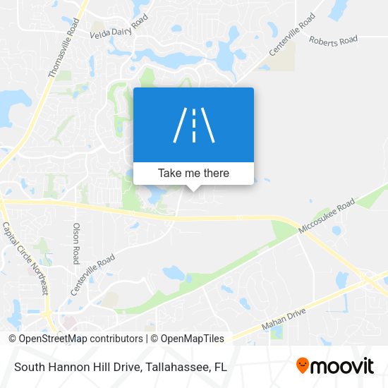 South Hannon Hill Drive map