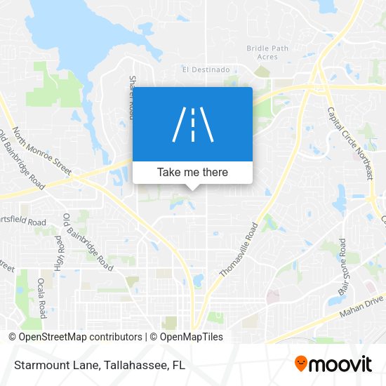 Starmount Lane map