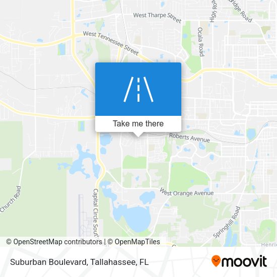 Mapa de Suburban Boulevard