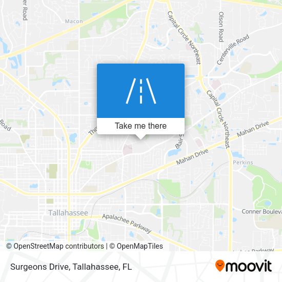 Mapa de Surgeons Drive