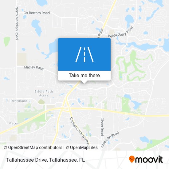 Mapa de Tallahassee Drive