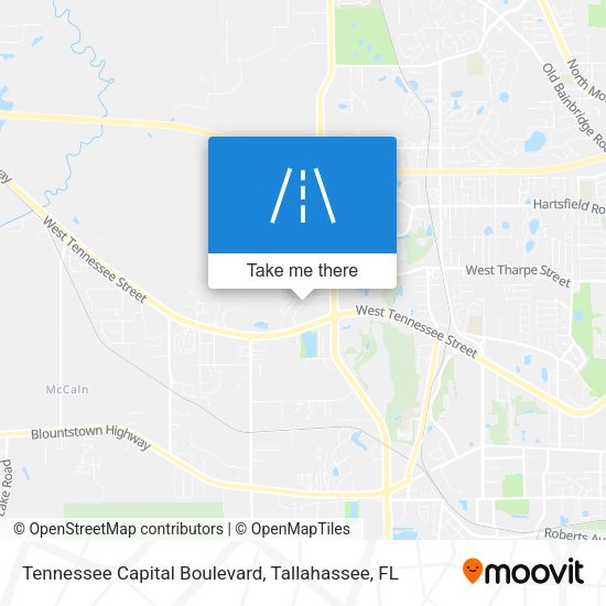 Tennessee Capital Boulevard map