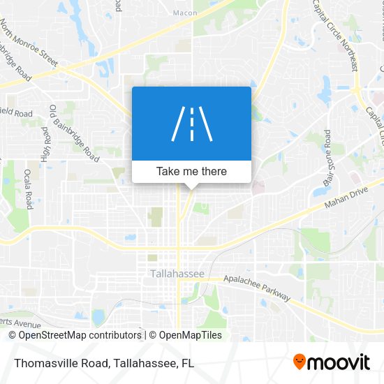 Thomasville Road map