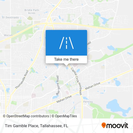 Tim Gamble Place map