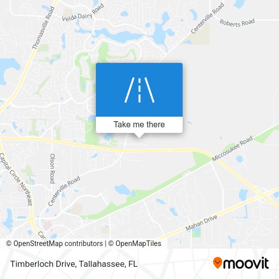 Timberloch Drive map