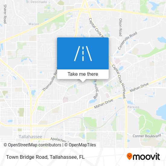 Town Bridge Road map