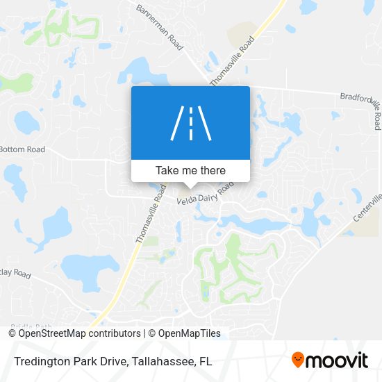Tredington Park Drive map
