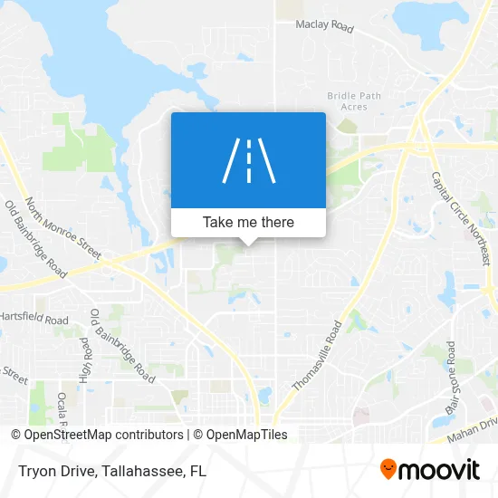 Tryon Drive map