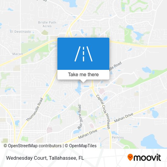 Mapa de Wednesday Court