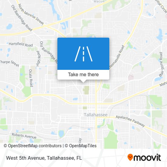 West 5th Avenue map