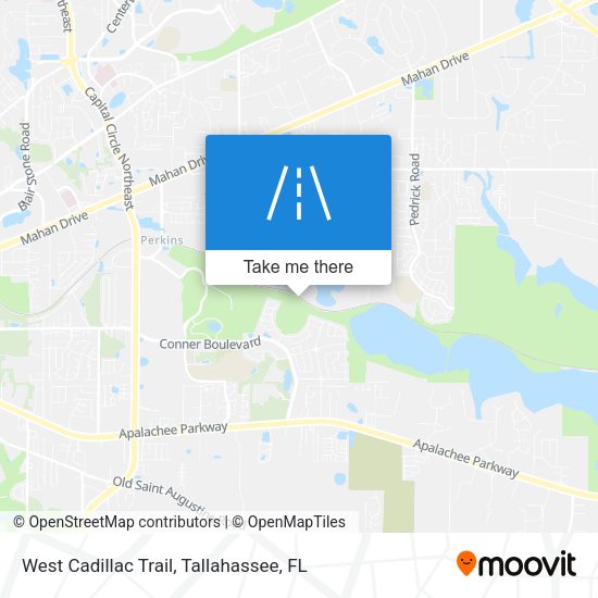 West Cadillac Trail map