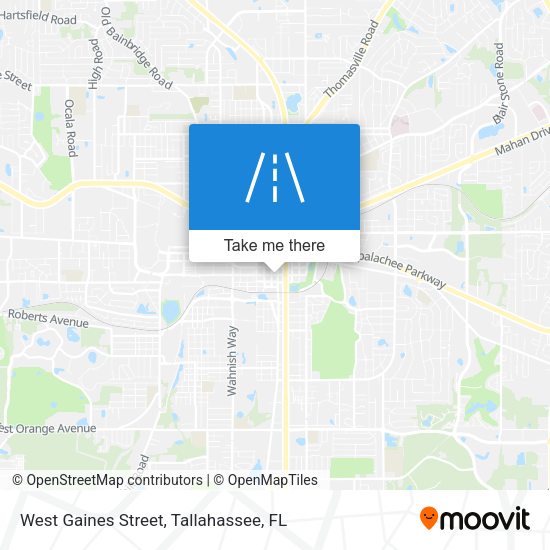 West Gaines Street map