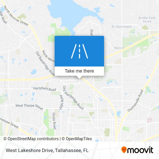 Mapa de West Lakeshore Drive