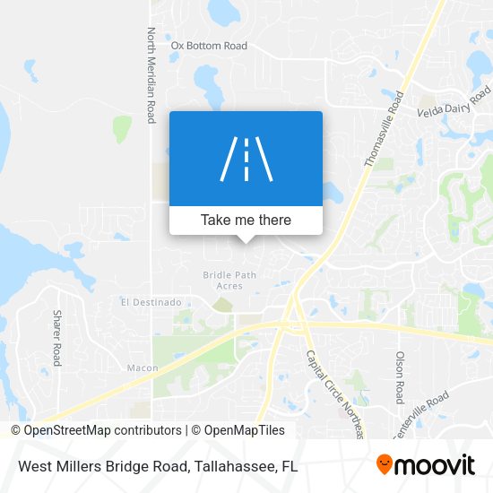 Mapa de West Millers Bridge Road