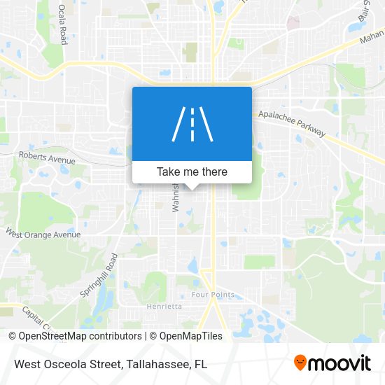 West Osceola Street map