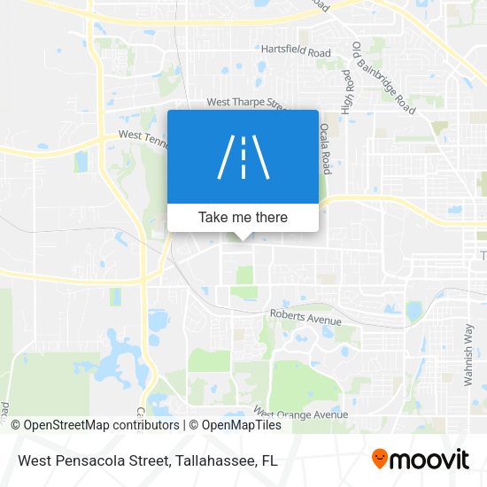 Mapa de West Pensacola Street