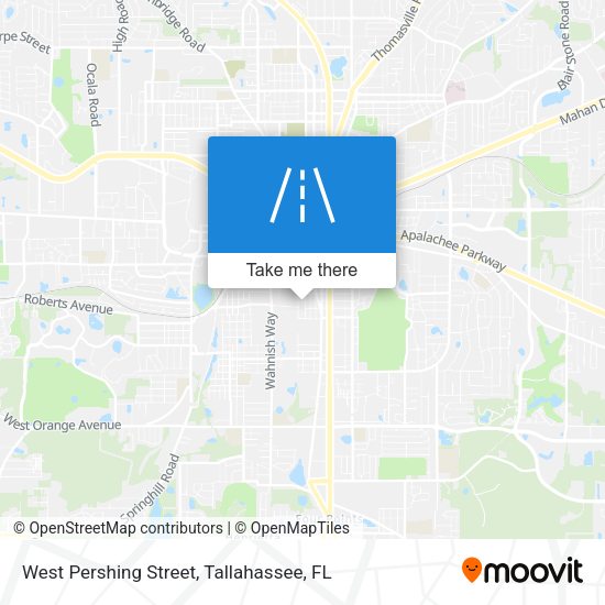 West Pershing Street map