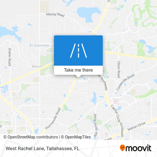 Mapa de West Rachel Lane