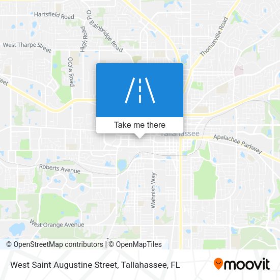 West Saint Augustine Street map