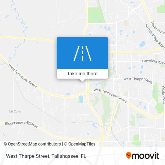 West Tharpe Street map