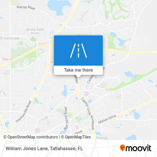 William Jones Lane map