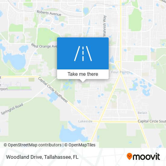 Woodland Drive map