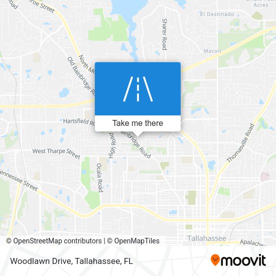 Woodlawn Drive map