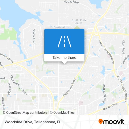 Woodside Drive map