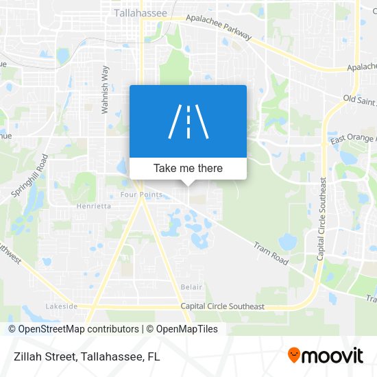Mapa de Zillah Street
