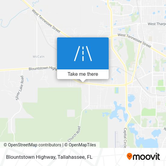 Blountstown Highway map