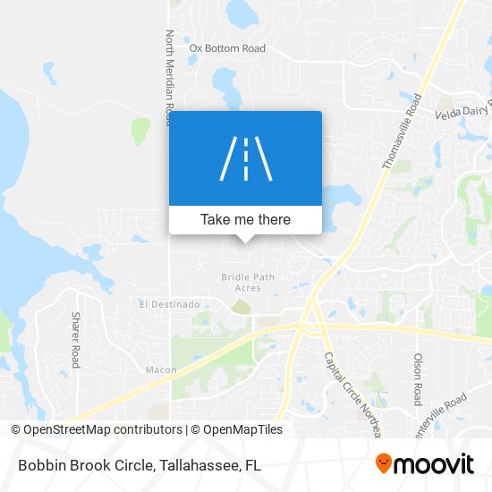 Bobbin Brook Circle map