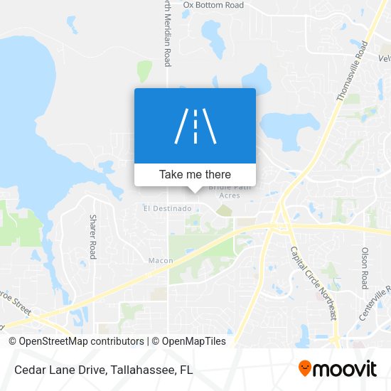 Mapa de Cedar Lane Drive
