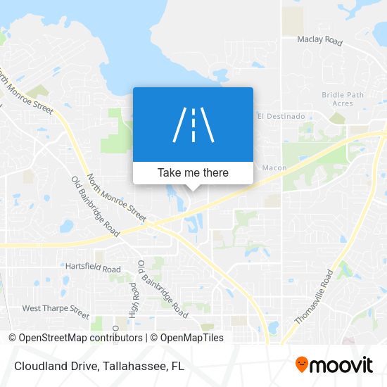 Cloudland Drive map